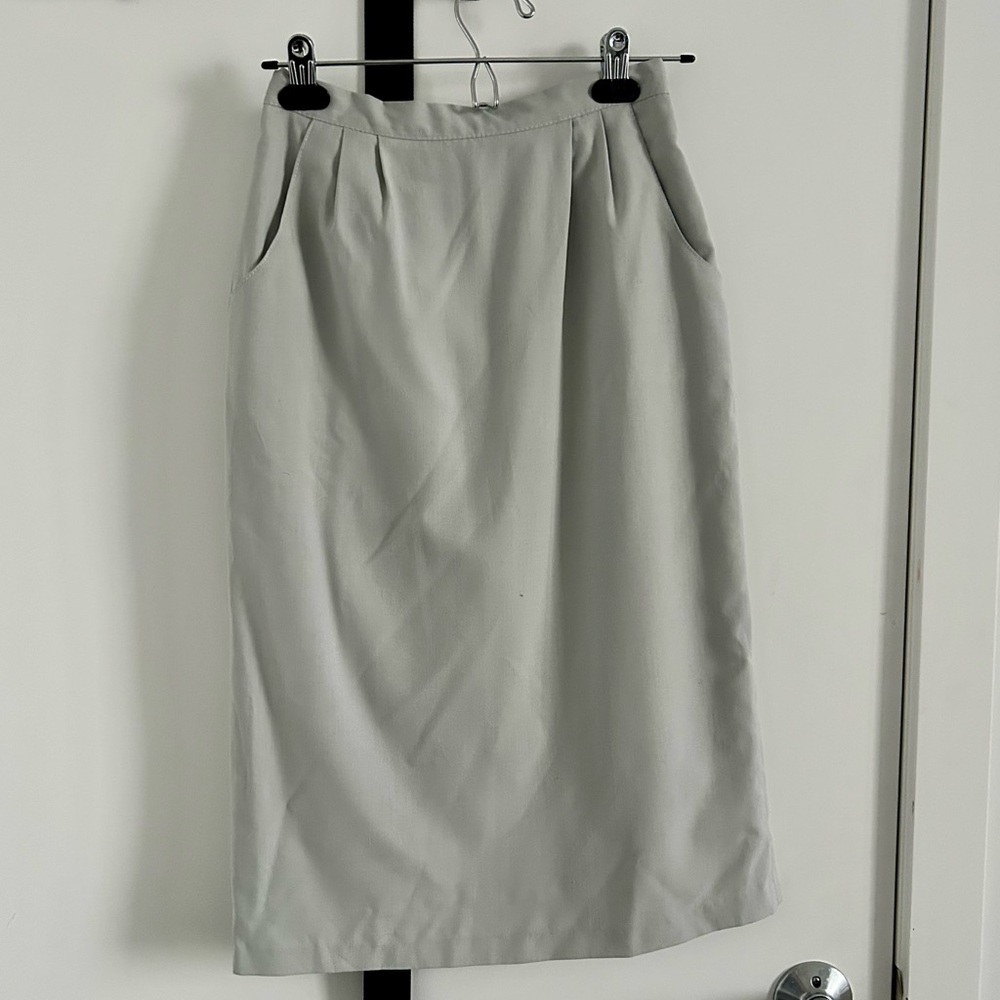 🎉2 for $15🎉 Vintage 1980s Stone Grey Pencil Skirt